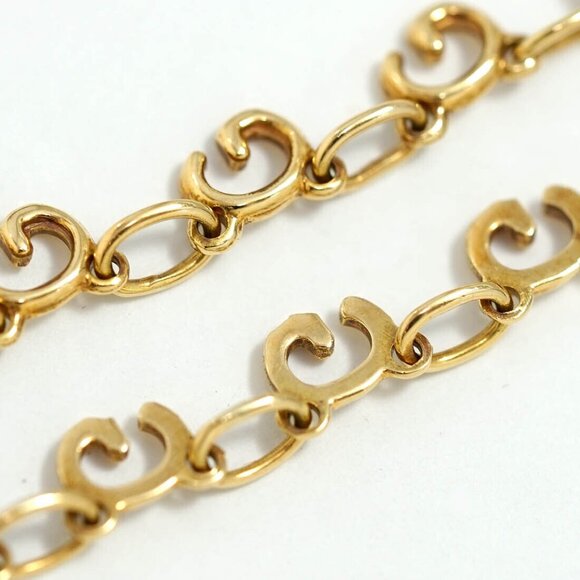 GUCCI G Logo Link Chain Bracelet 6.8" 18 Yellow Gold Auth w/Box d1144 - Picture 10 of 16